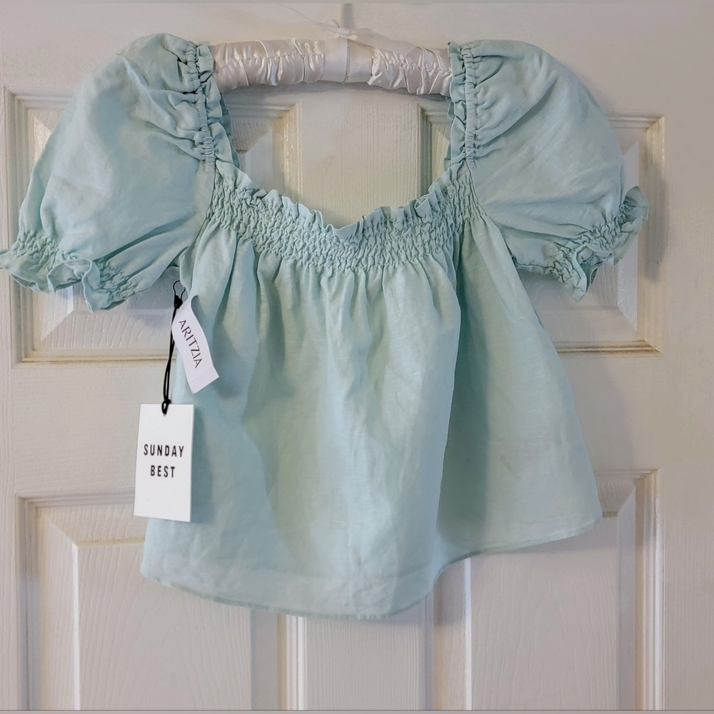 Sunday Best- Aritzia Cropped blouse